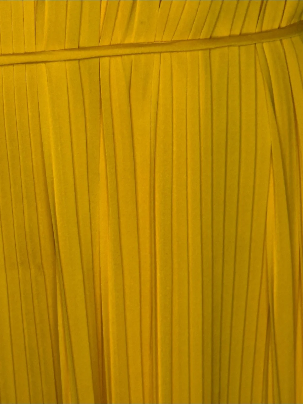 NWT Escada Sport Damyka Sunflower Yellow Pleated Midi Dress Size 44 Designer - Picture 4 of 9